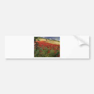 BRUCE, William Blair poppies poppy red flowers vin Bumper Sticker