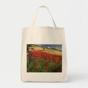 BRUCE, William Blair poppies poppy red flowers vin Tote Bag