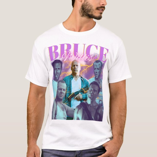Bruce Willis Vintage Bootleg | fan made shirt (Front)