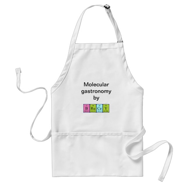 Brucey periodic table name apron (Front)