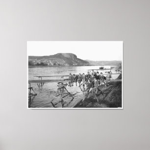 Brücke von Remagen Erpeler Ley – Ludendorff Bridge Canvas Print