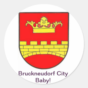 Bruckneudorf City Baby Classic Round Sticker