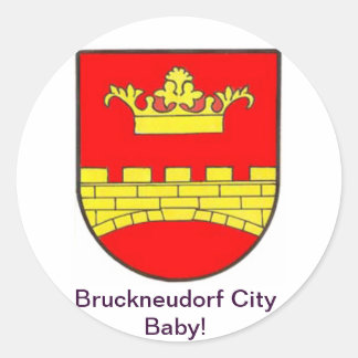 Bruckneudorf City Baby Classic Round Sticker