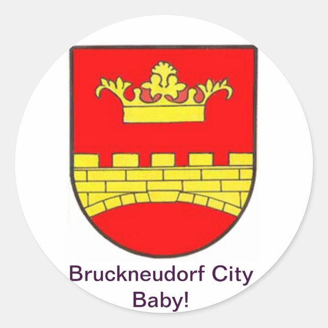 Bruckneudorf City Baby Classic Round Sticker (Front)