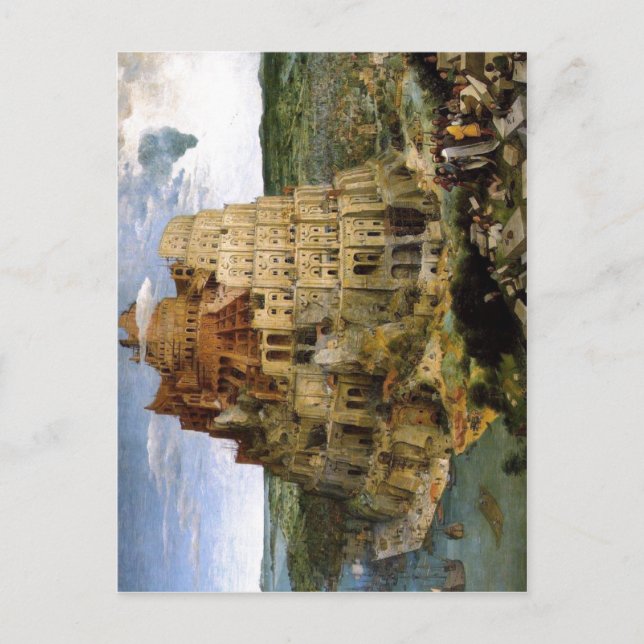 Bruegel d. ?., Pieter Turmbau zu Babel Tower of Ba Postcard (Front)