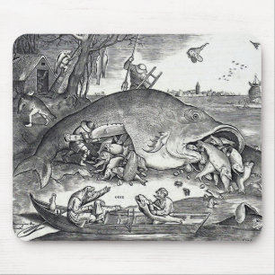 Bruegel , “ The Big Fish Eat the Little Fish. ” Mouse Pad