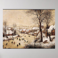 Bruegel the Elder, Winter Landscape, fine art