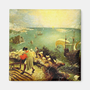 Bruegel's Landscape with the Fall of Icarus - 1558 Magnet