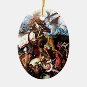 Bruegel's "The Fall Of The Rebel Angels" (1562) Ceramic Tree Decoration
