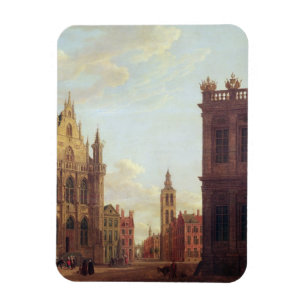 Bruges, 1824 (oil on panel) magnet