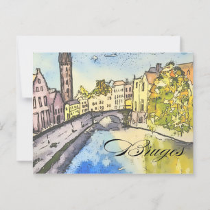 Bruges Belgium  Postcard