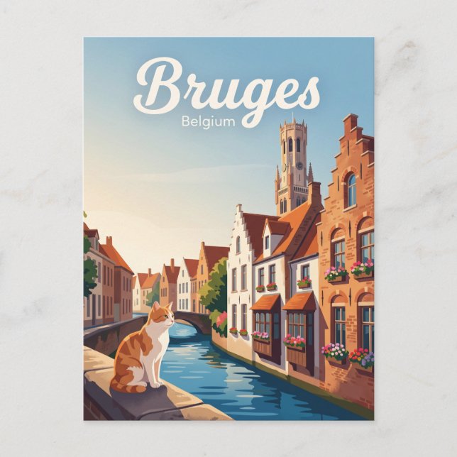 Bruges Belgium Postcard (Front)