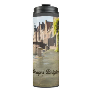 Bruges Belgium Sketch Mediaeval   Thermal Tumbler