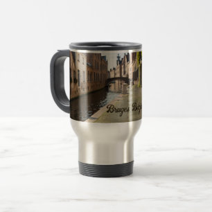 Bruges Belgium Sketch Mediaeval Travel Mug