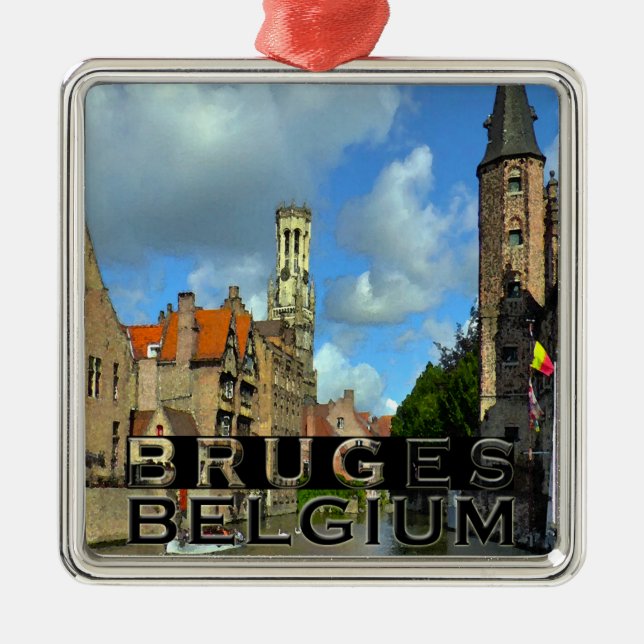 Bruges Metal Tree Decoration (Front)