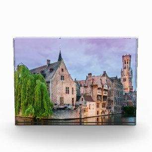 Bruges old town and Belfry tower Photo Block