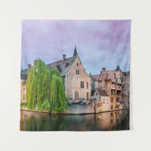 Bruges old town and Belfry tower Tapestry