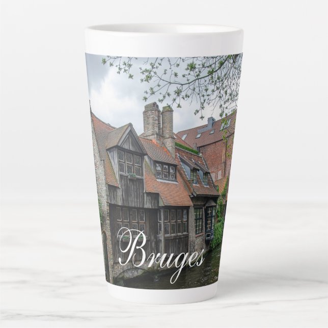 Bruges old town in Belgium Latte Mug (Front)