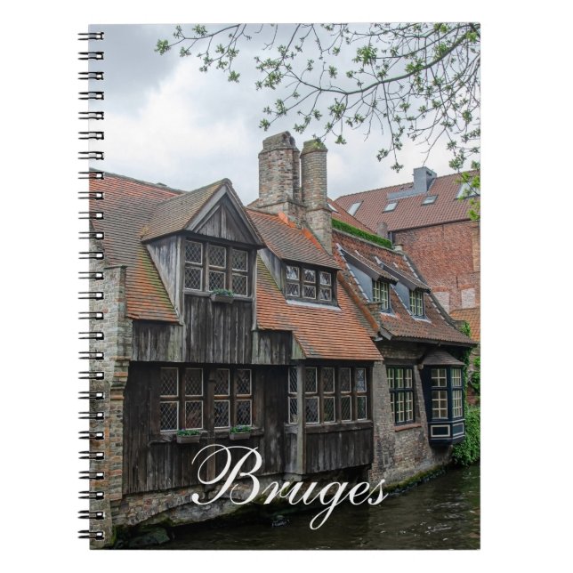Bruges old town in Belgium Notebook (Front)