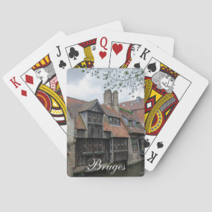 Bruges old town in Belgium Playing Cards