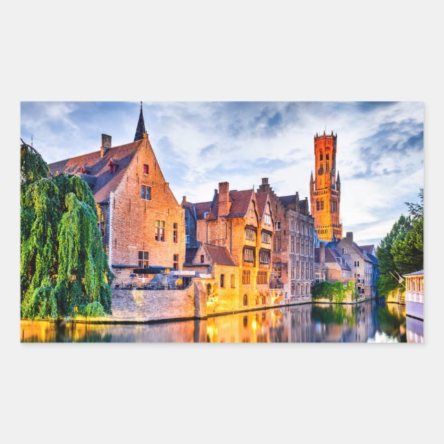 Bruges Rectangular Sticker (Front)