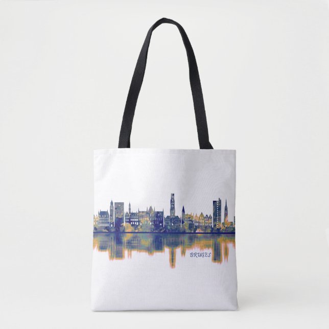 Bruges Skyline Tote Bag (Front)