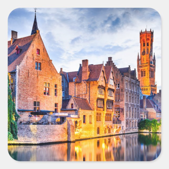 Bruges Square Sticker (Front)