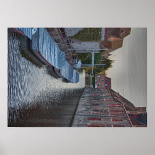 brugge belgium travel tourism tourist vacation poster