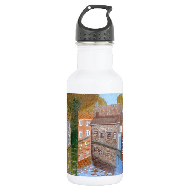 Brugge canal  532 ml water bottle (Front)