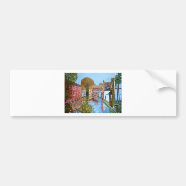 Brugge canal bumper sticker (Front)