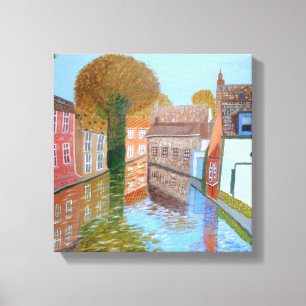 Brugge Canal Canvas Print