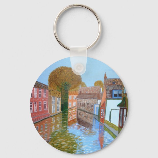 Brugge canal key ring (Front)
