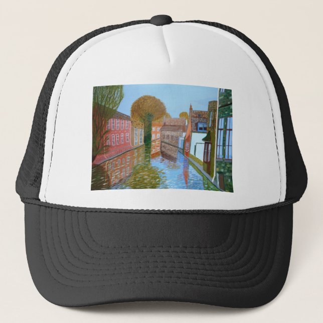 Brugge canal trucker hat (Front)