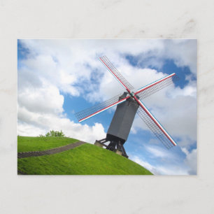 Brugge Windmill Postcard