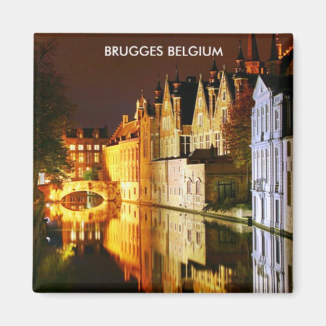 BRUGGES BELGIUM MAGNET (Front)
