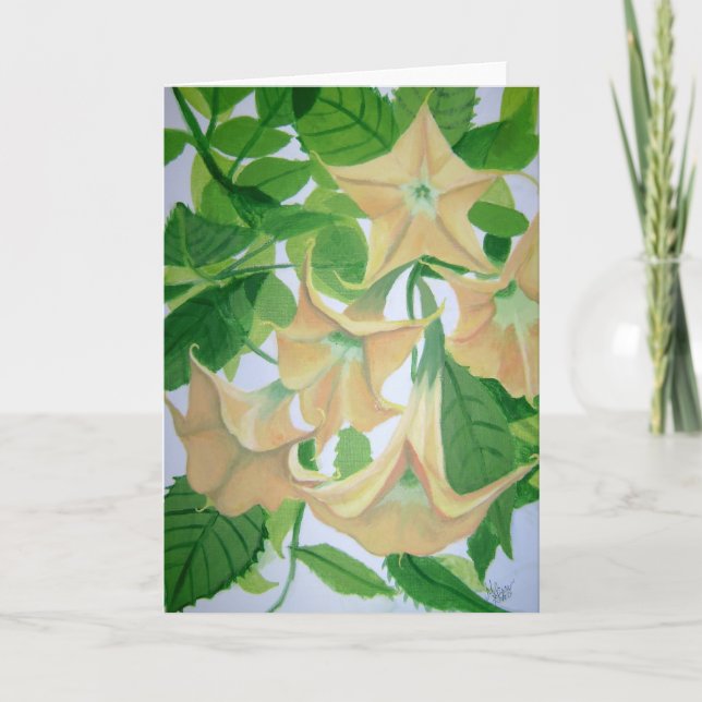 Brugmansia Painting Card (Front)