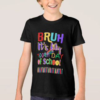 Bruh 100Th Day of School Tri-Blend Shirt