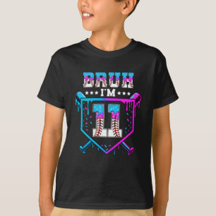 Bruh 11th Birthday Boy Baseball Ice Cream Drip 11  T-Shirt