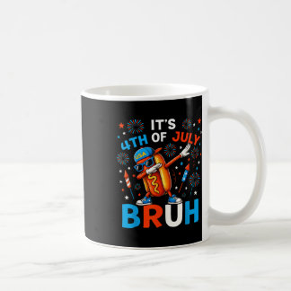 Bruh 4th Of July Boys Kids Hotdog Funny Fourth Of Coffee Mug