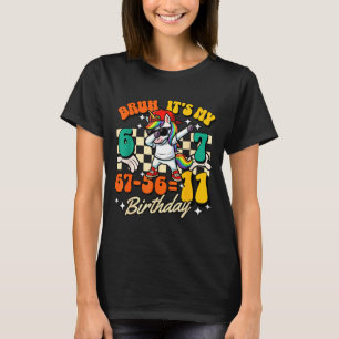 Bruh 67-5711 11th Birthday Dabbing Unicorn Cool T-Shirt