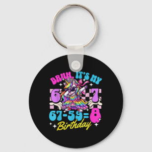 Bruh 67-598 8th Birthday Princess Unicorn Girl Kid Key Ring
