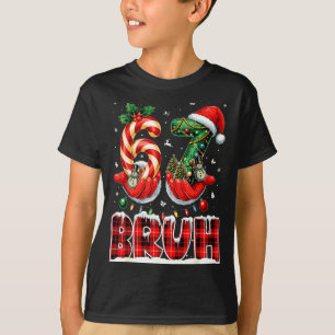 Bruh 67 Christmas 6 7 Meme Pajamas Holiday Gen Alp T-Shirt