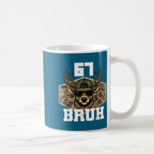 Bruh 67 Deer Funny Deer Hunting Camo Hat Youth Tee Coffee Mug
