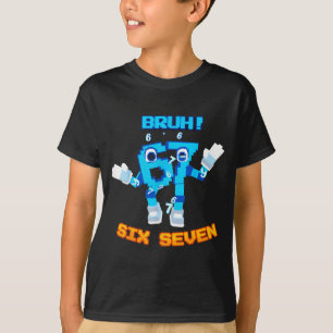 Bruh 67 Funny Six Seven Meme Brainrot Humor Tee
