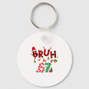 Bruh 67 Six Seven 6 7 Meme Christmas Candy Cane Li Key Ring