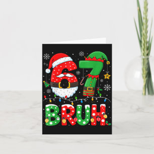 Bruh 67 Six Seven 6 7 Meme Christmas Funny Boy Gir Card