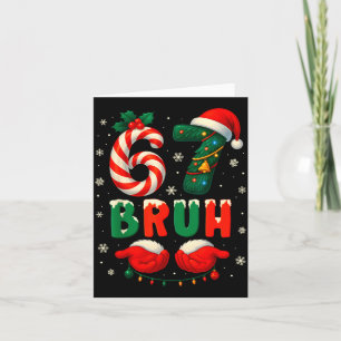 Bruh 67 Six Seven 6 7 Meme Christmas Funny Boy Gir Card