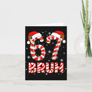 Bruh 67 Six Seven 6 7 Meme Christmas Funny Boy Gir Card