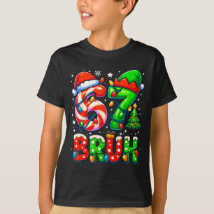 Bruh 67 Six Seven 6 7 Meme Christmas Funny Boy Gir T-Shirt