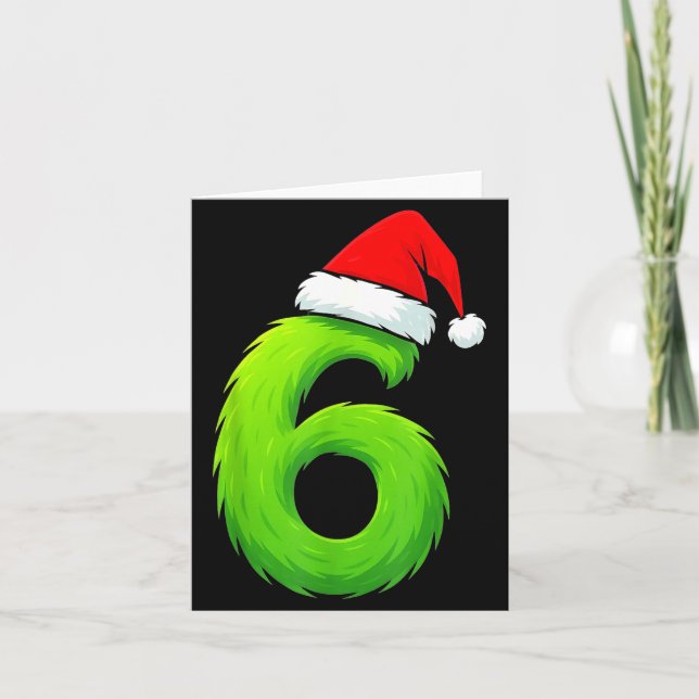 Bruh 67 Six Seven 6 7 Meme Christmas Funny  Card (Front)